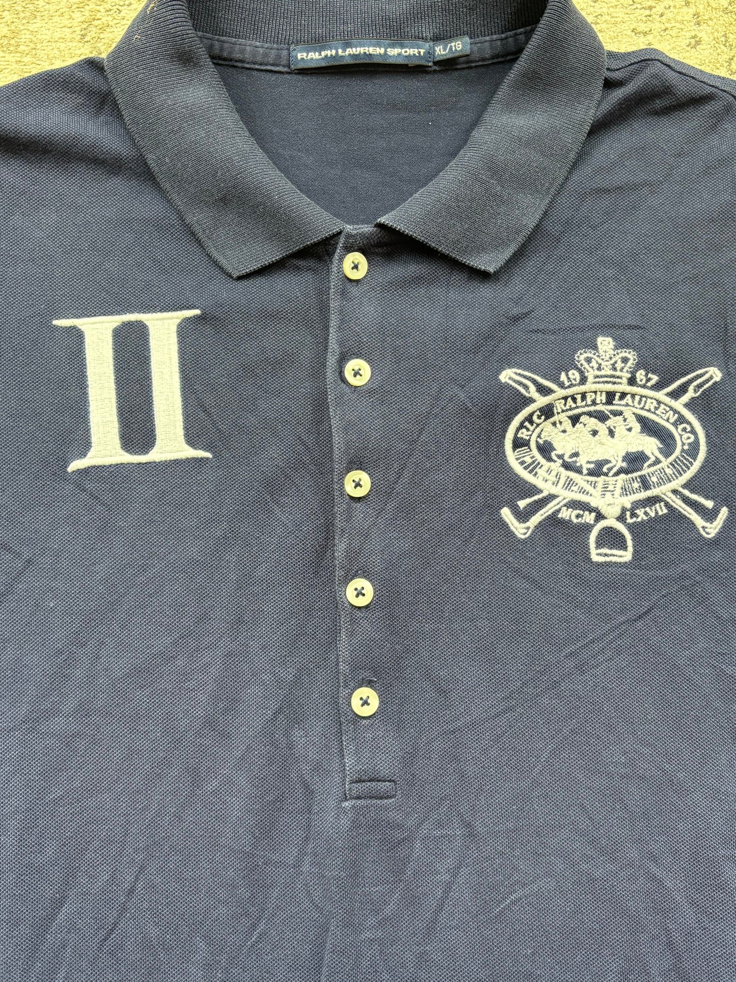 RALPH LAUREN POLO SHIRT NAVY (S)