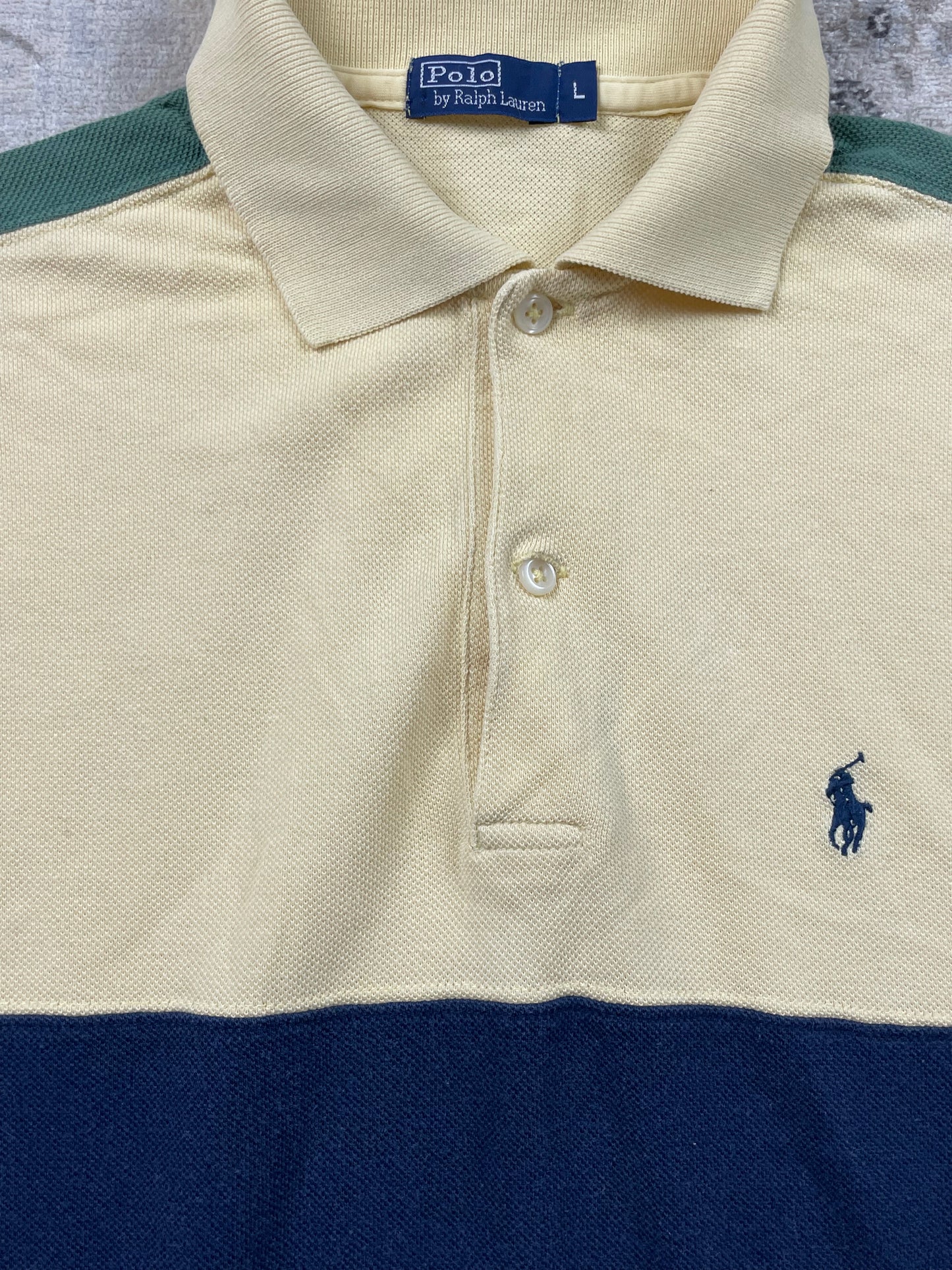 RALPH LAUREN POLO SHIRT YELLOW (L)