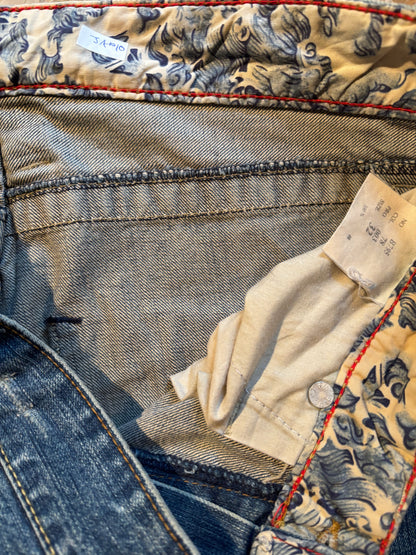 JAPANESE EMBROIDERED DENIM W32 L30 #JAP10