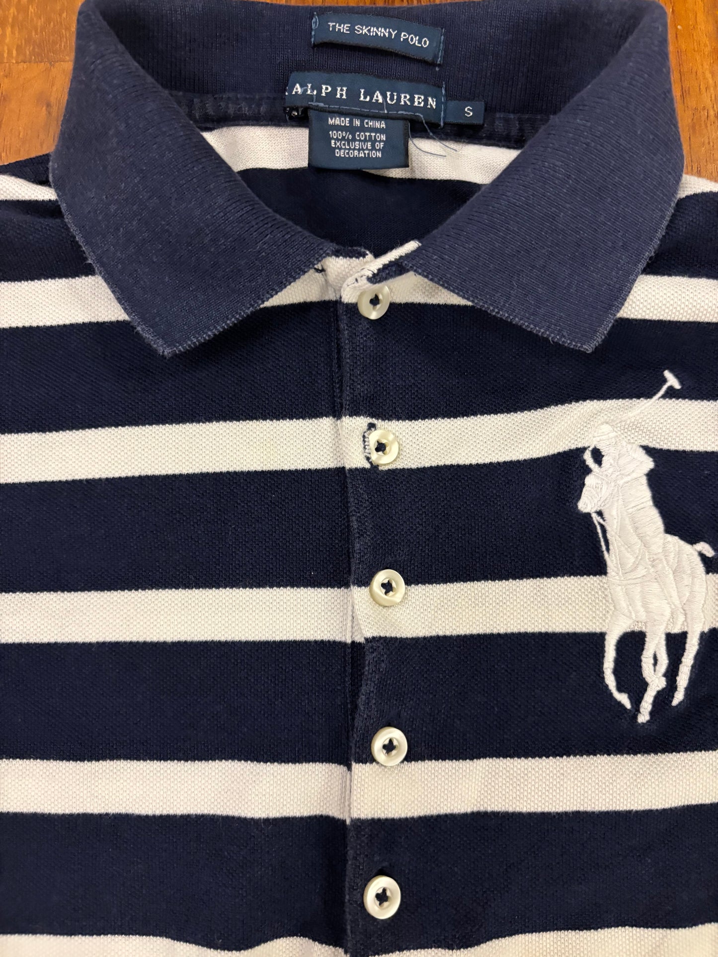 RALPH LAUREN POLO SHIRT NAVY (XS)