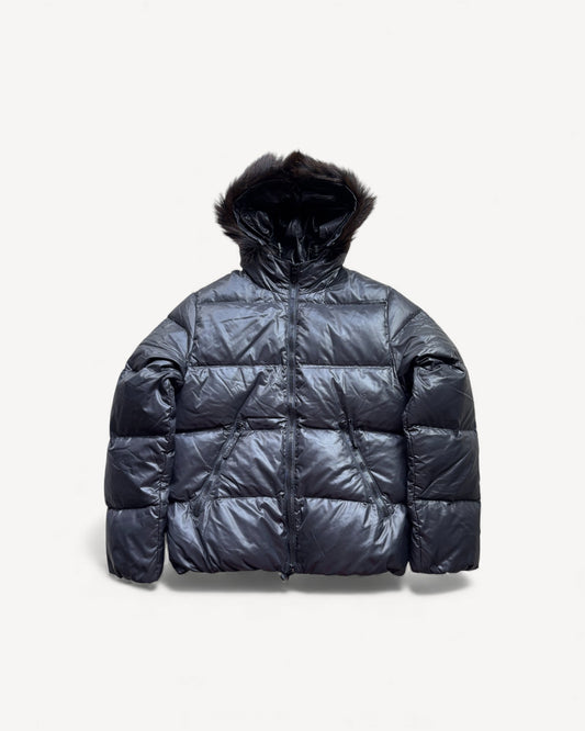 DUVETICA BLACK PUFFER JACKET (M)