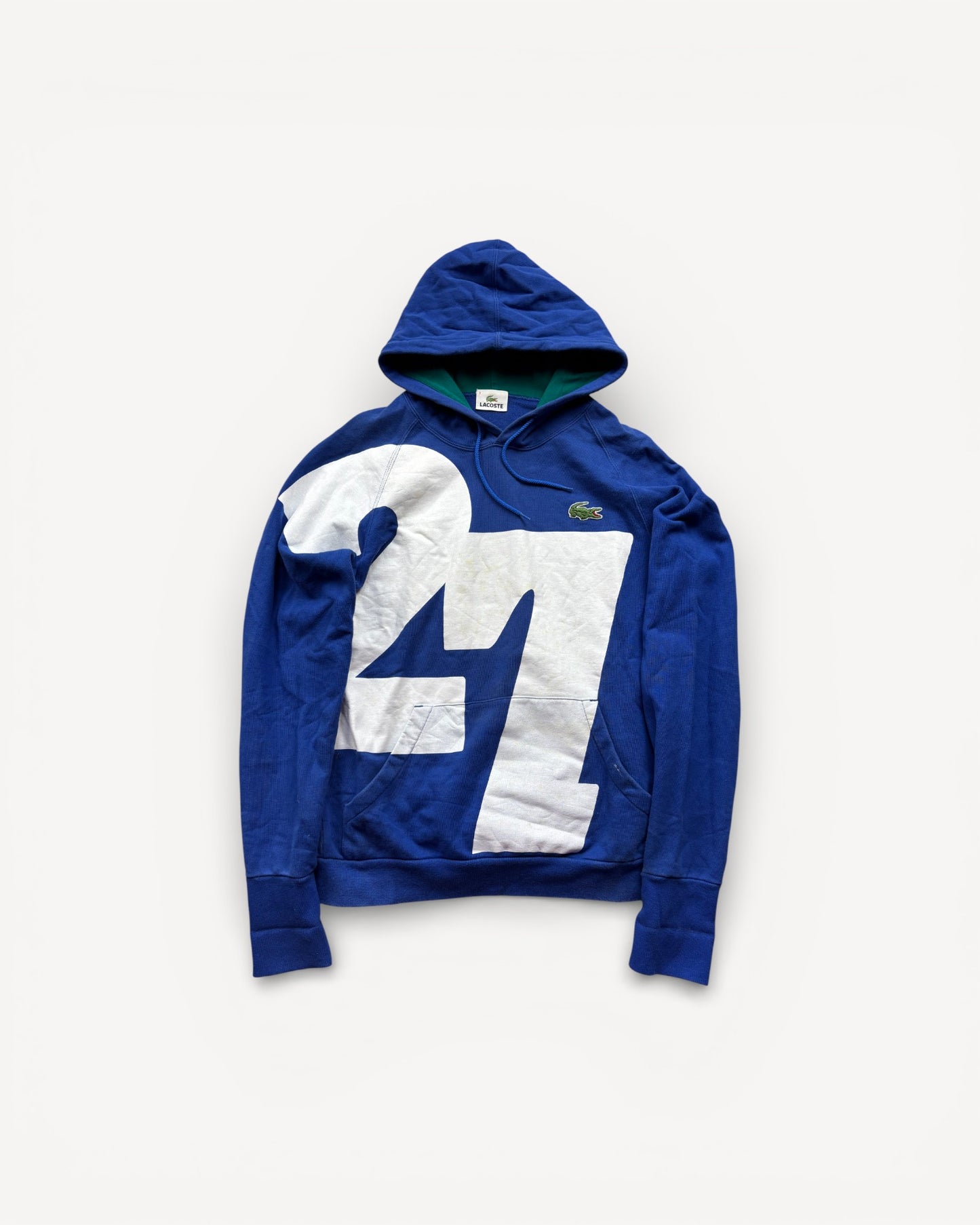 LACOSTE BLUE HOODIE (S)
