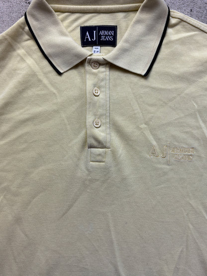 ARMANI YELLOW POLO SHIRT (M)