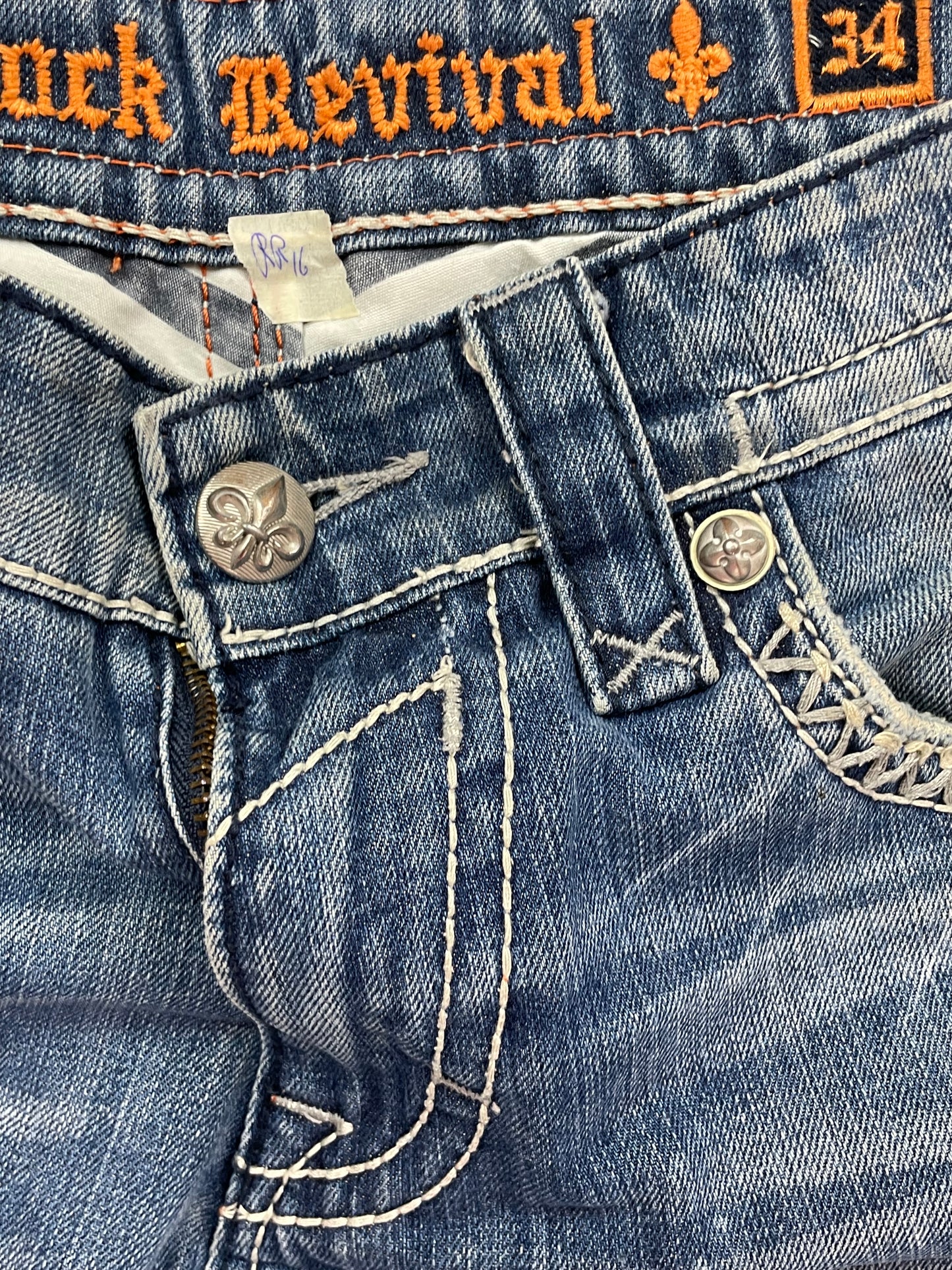 ROCK REVIVAL JEANS W34 L30 #RR16