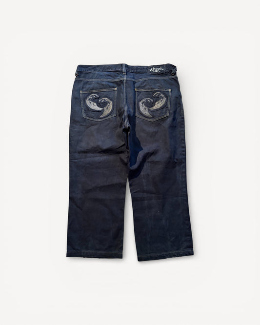 JAPANESE EMBROIDERED DENIM W38 L32 #JAP17