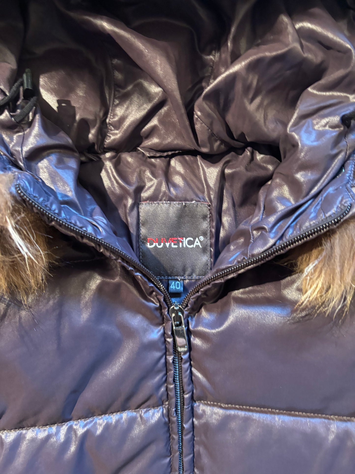 DUVETICA PURPLE WOMEN PUFFER JACKET (M)