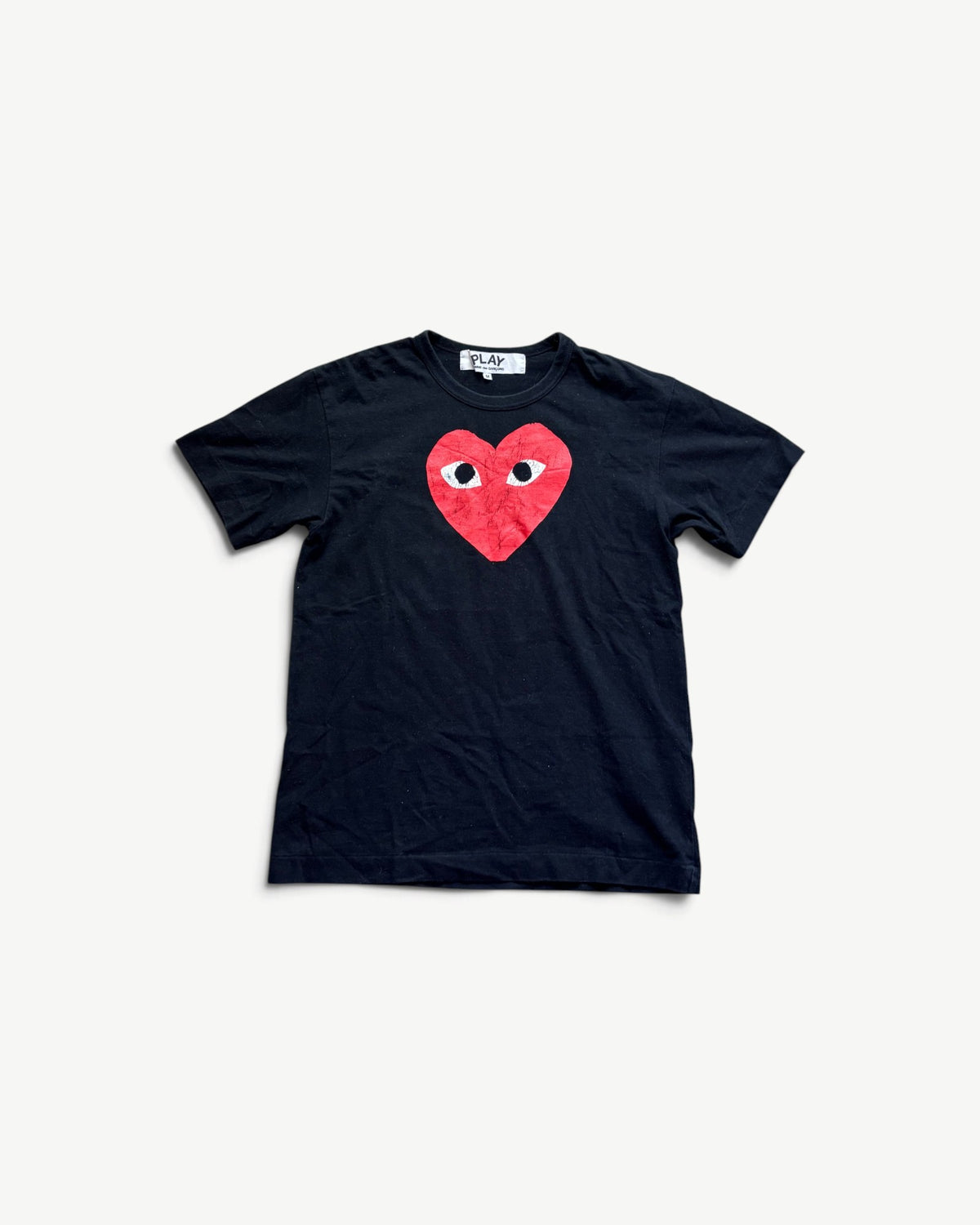 CDG PLAY BLACK T-SHIRT (M)