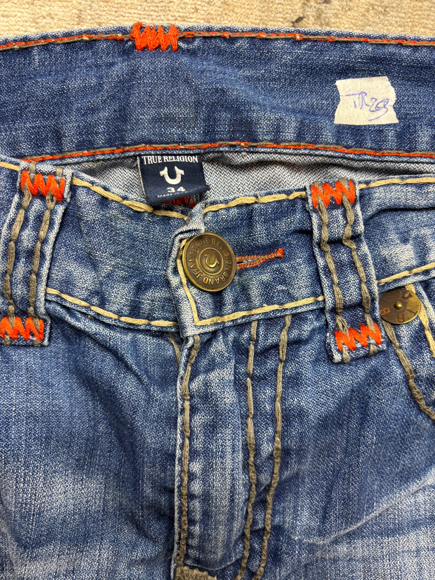 TRUE RELIGION JEANS W34 L34 #TR29