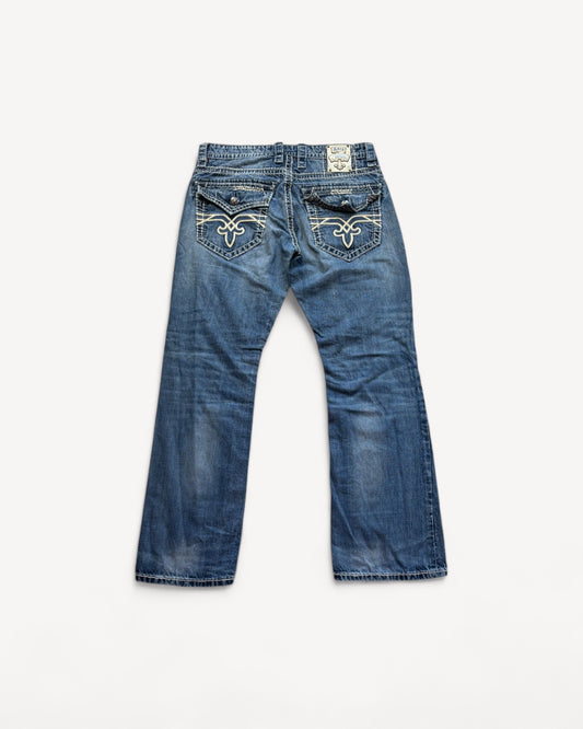 ROCK REVIVAL JEANS W33 L32 #RR19