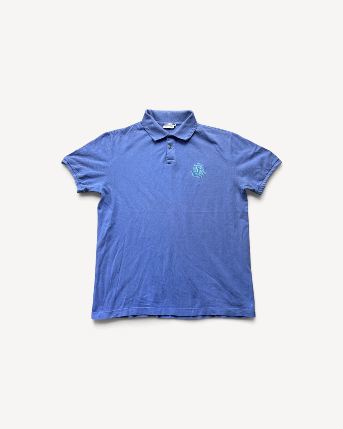 MONCLER BABYBLUE POLO SHIRT (XL)