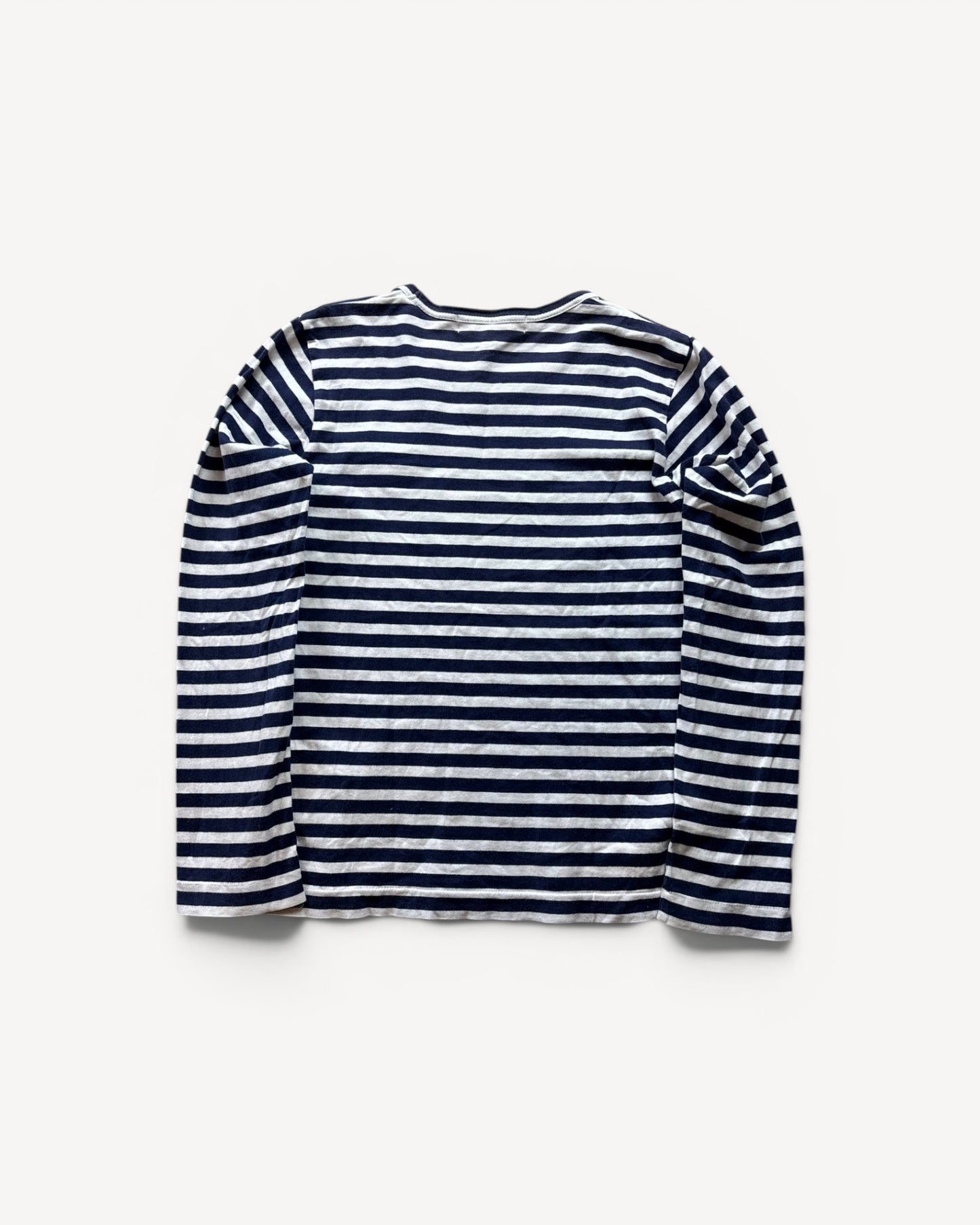 CDG PLAY STRIPED LONGSLEEVE (S)