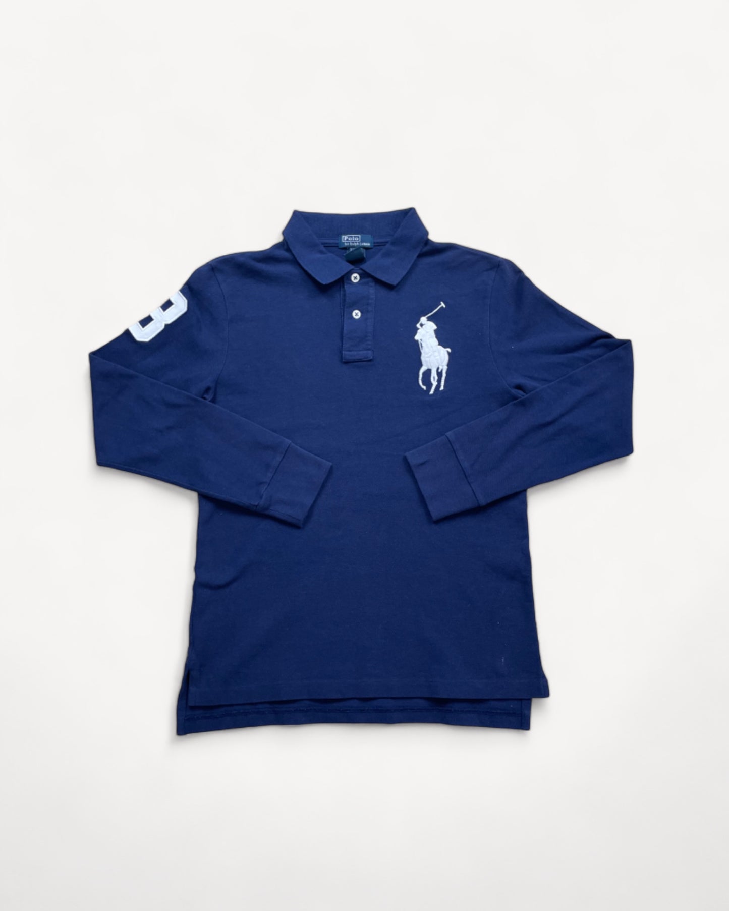 RALPH LAUREN POLO LONG SHIRT NAVY (XS)