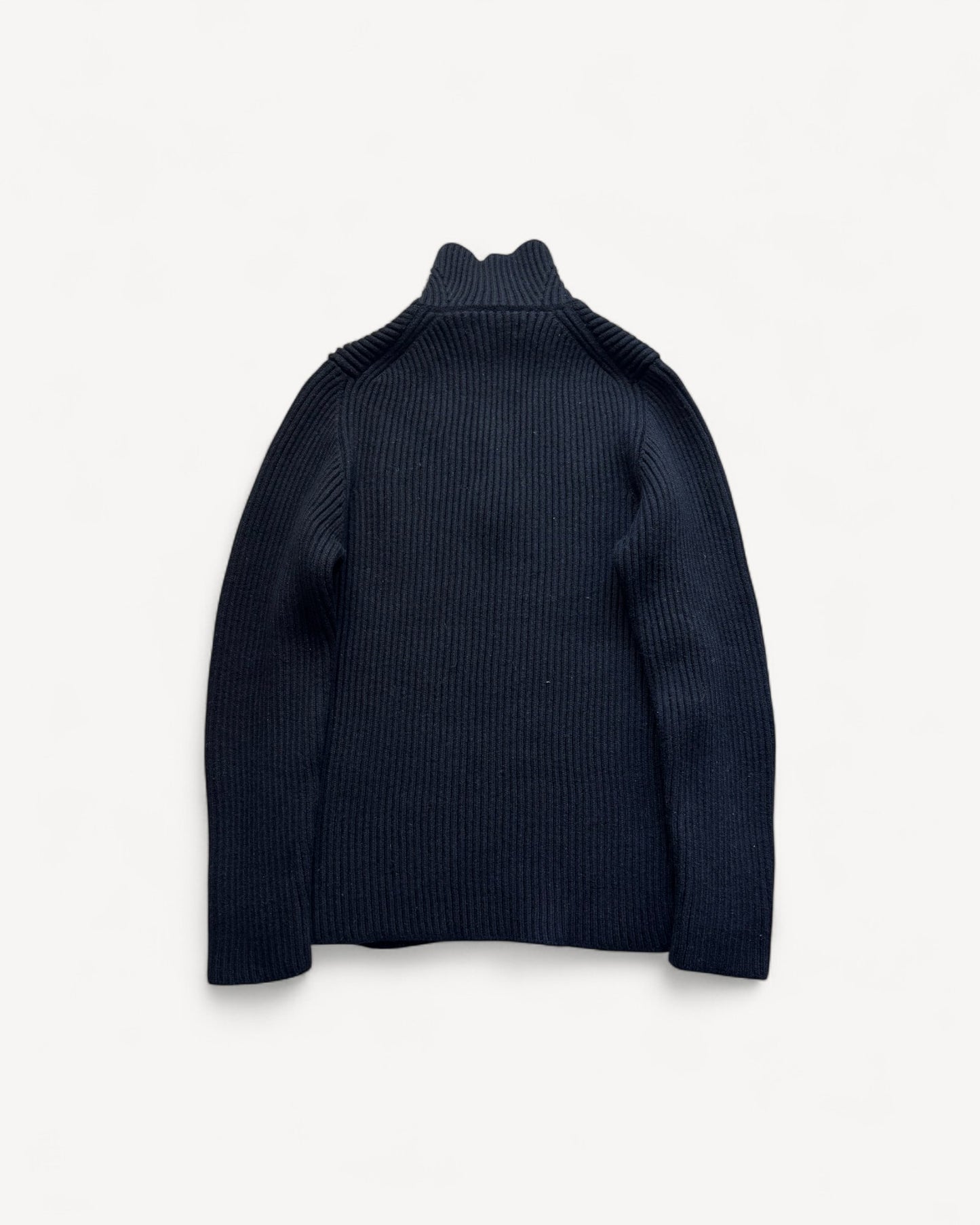 STONE ISLAND HALF ZIP UP KNIT (S)