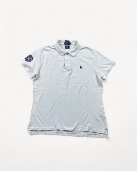 RALPH LAUREN POLO SHIRT WHITE (S)