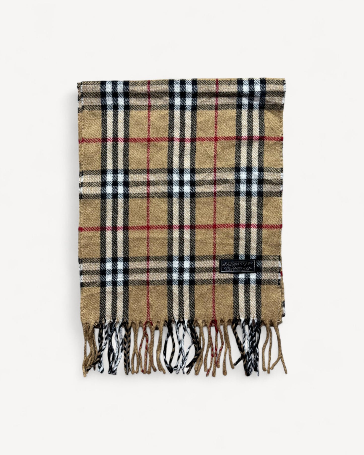 BURBERRY NOVACHECK SCARF BEIGE