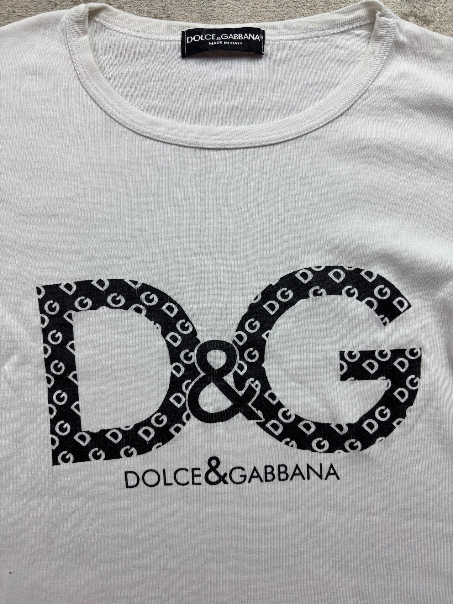 DOLCE & GABBANA WHITE T-SHIRT (L)