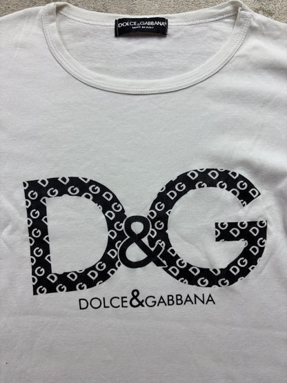 DOLCE & GABBANA WHITE T-SHIRT (L)