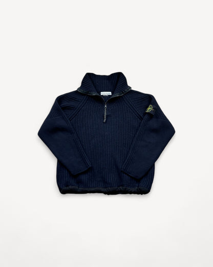 STONE ISLAND HALF ZIP KNIT (S)