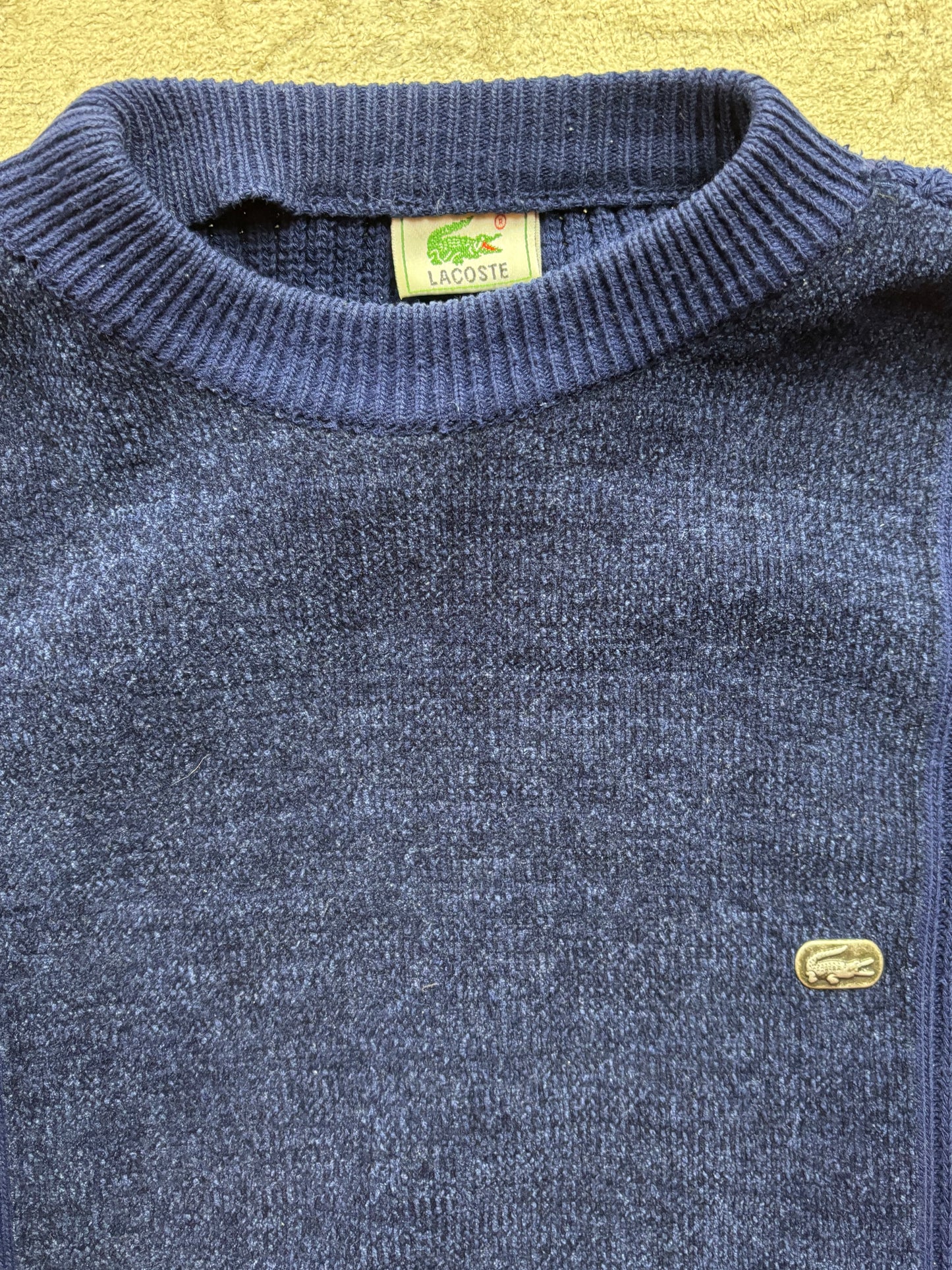 LACOSTE NAVY KNIT (L)
