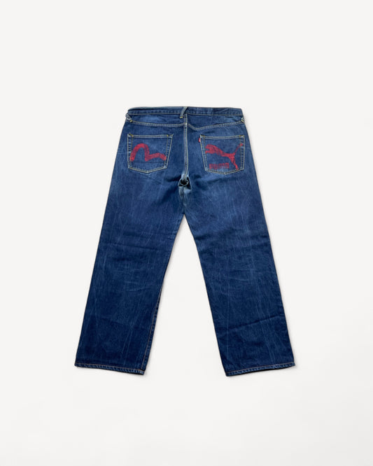 EVISU X PUMA JEANS W38 L32 #E10