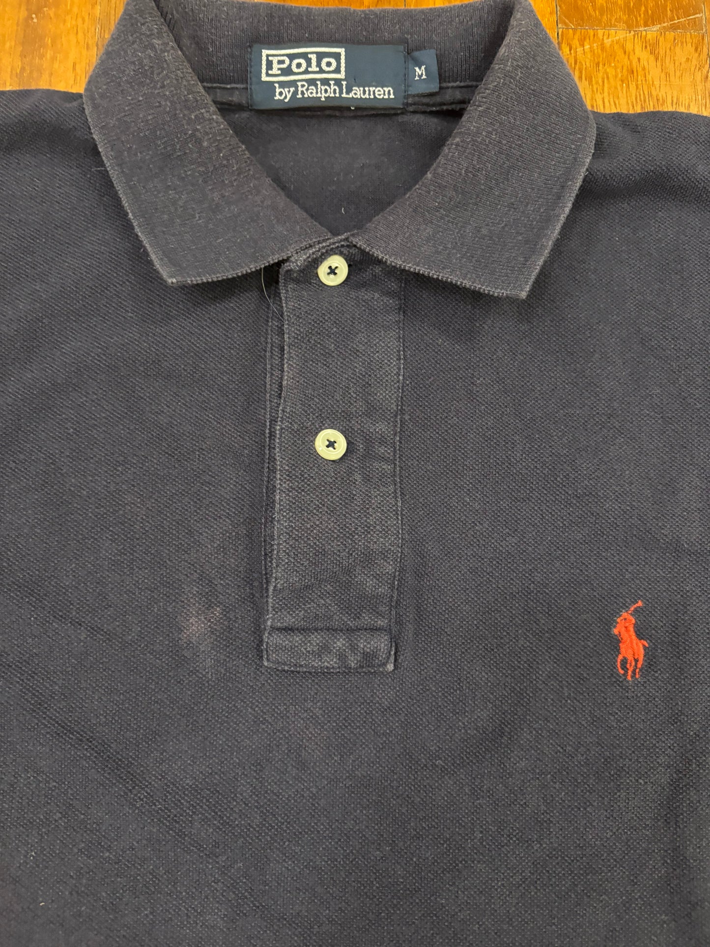 RALPH LAUREN POLO SHIRT NAVY (M)