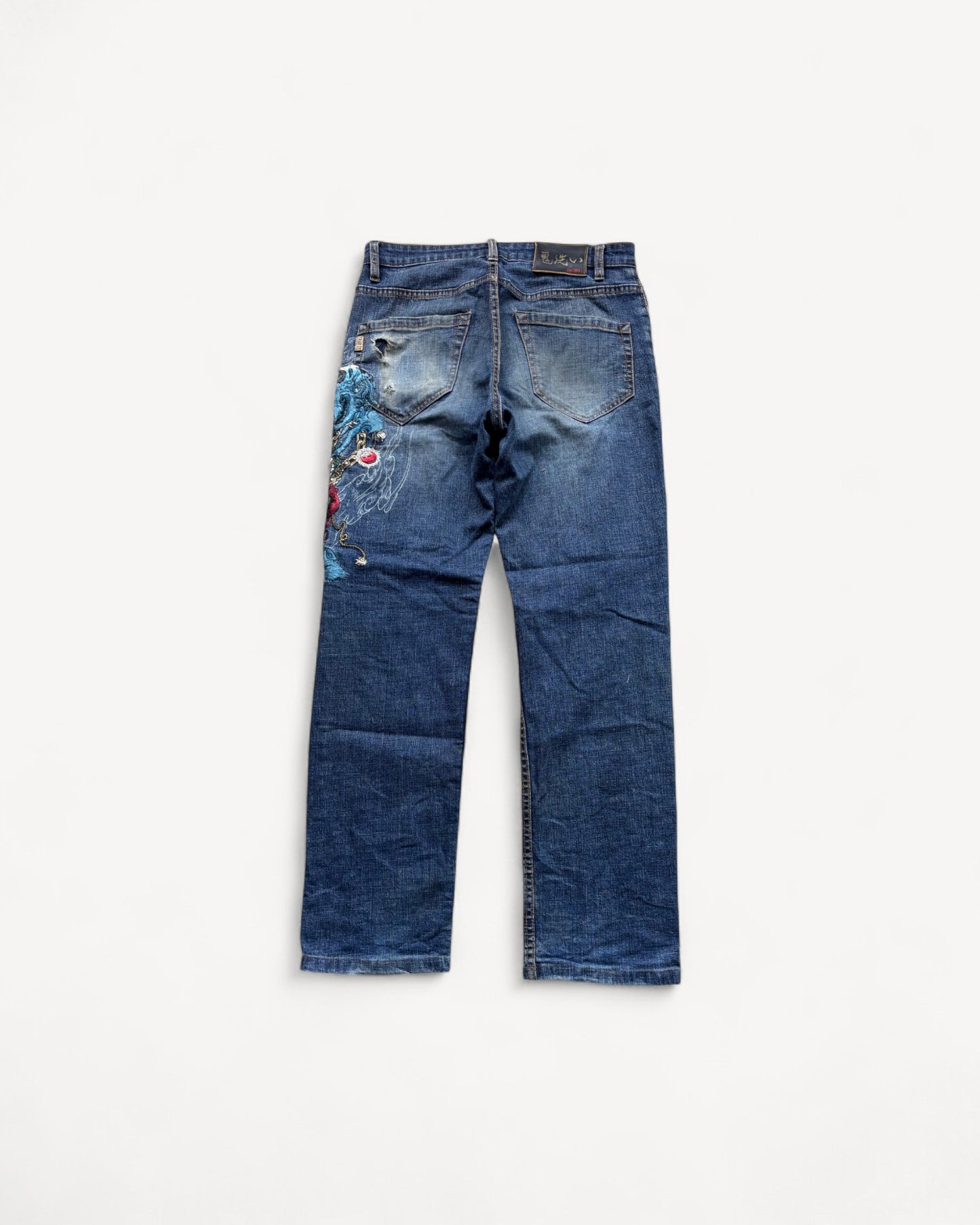 JAPANESE EMBROIDERED DENIM W31 L30 #JAP7