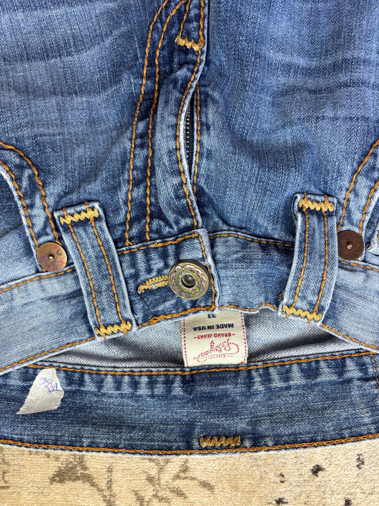 TRUE RELIGION JEANS W33 L32 #TR56