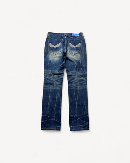 JAPANESE EMBROIDERED DENIM W34 L34 #JAP13