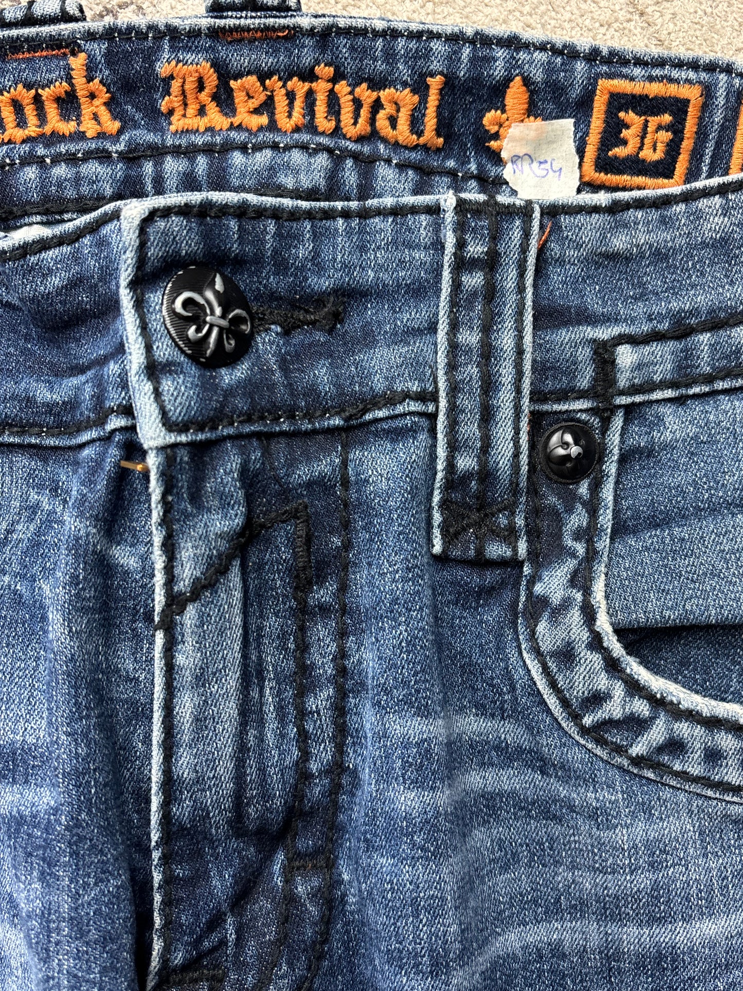 ROCK REVIVAL JEANS W36 L34 #RR54