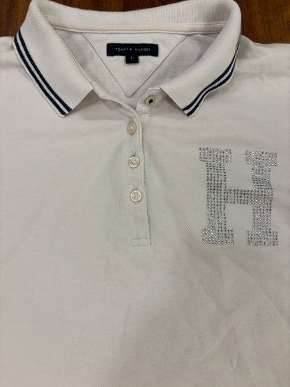 HILFIGER POLO SHIRT WHITE (M)
