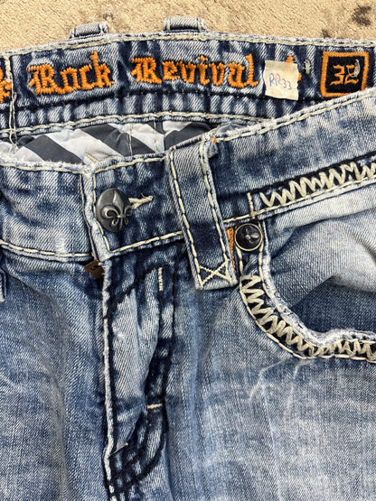 ROCK REVIVAL JEANS W32 L30 #RR33