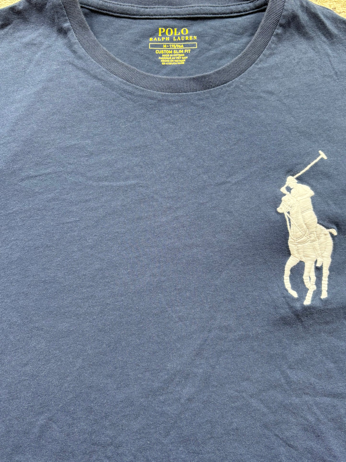 RALPH LAUREN T-SHIRT NAVY (M)