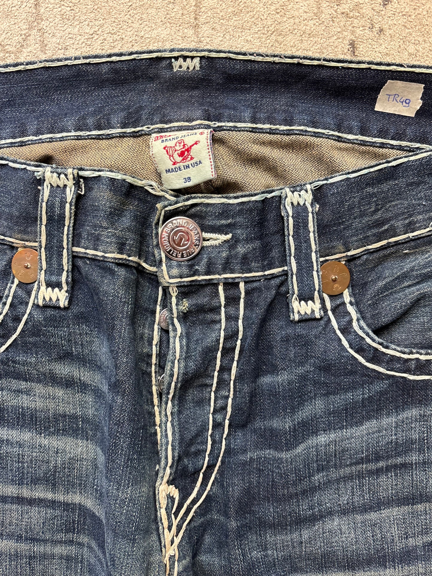 TRUE RELIGION JEANS W38 L32 #TR49