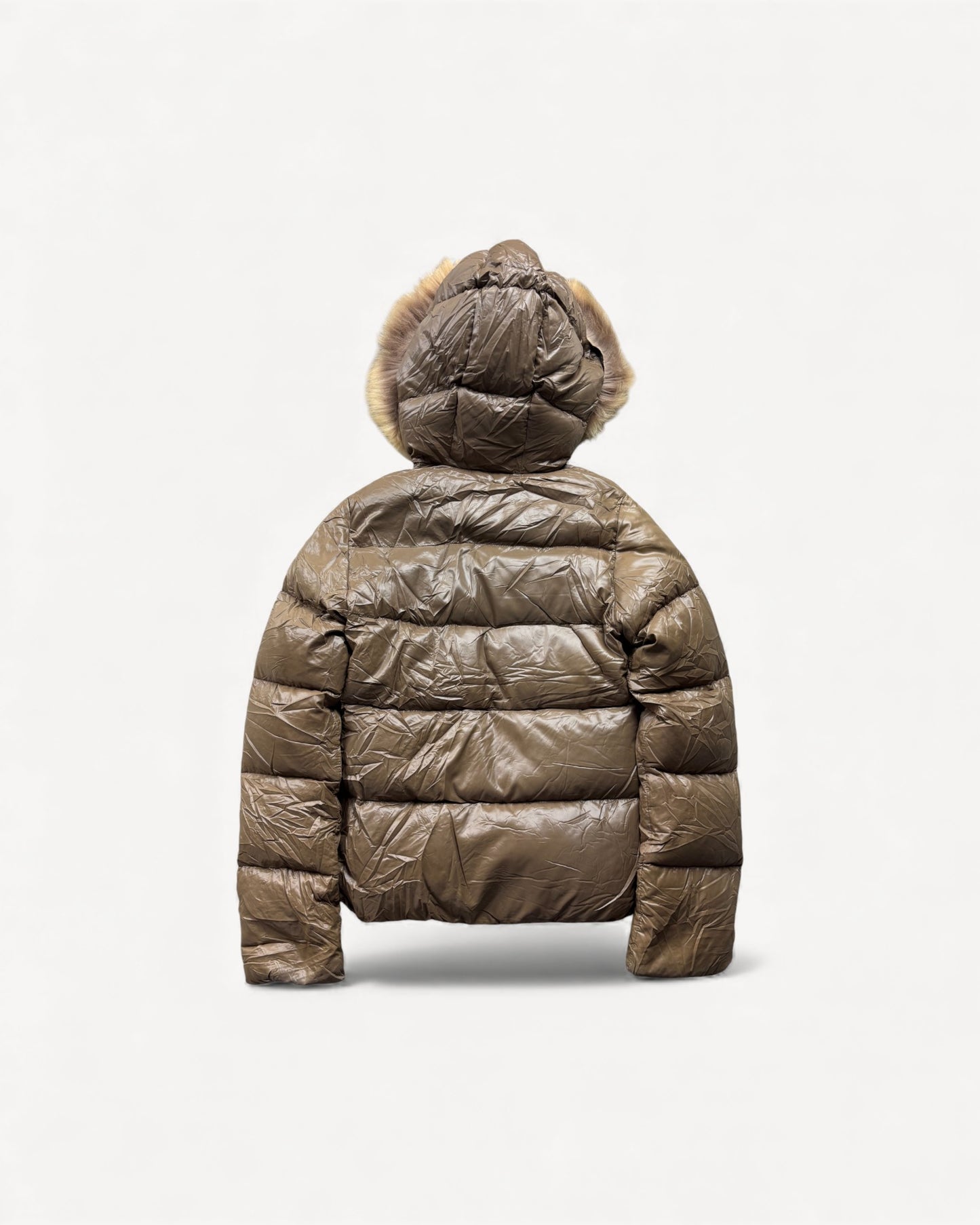 DUVETICA BROWN WOMEN PUFFER JACKET (S)