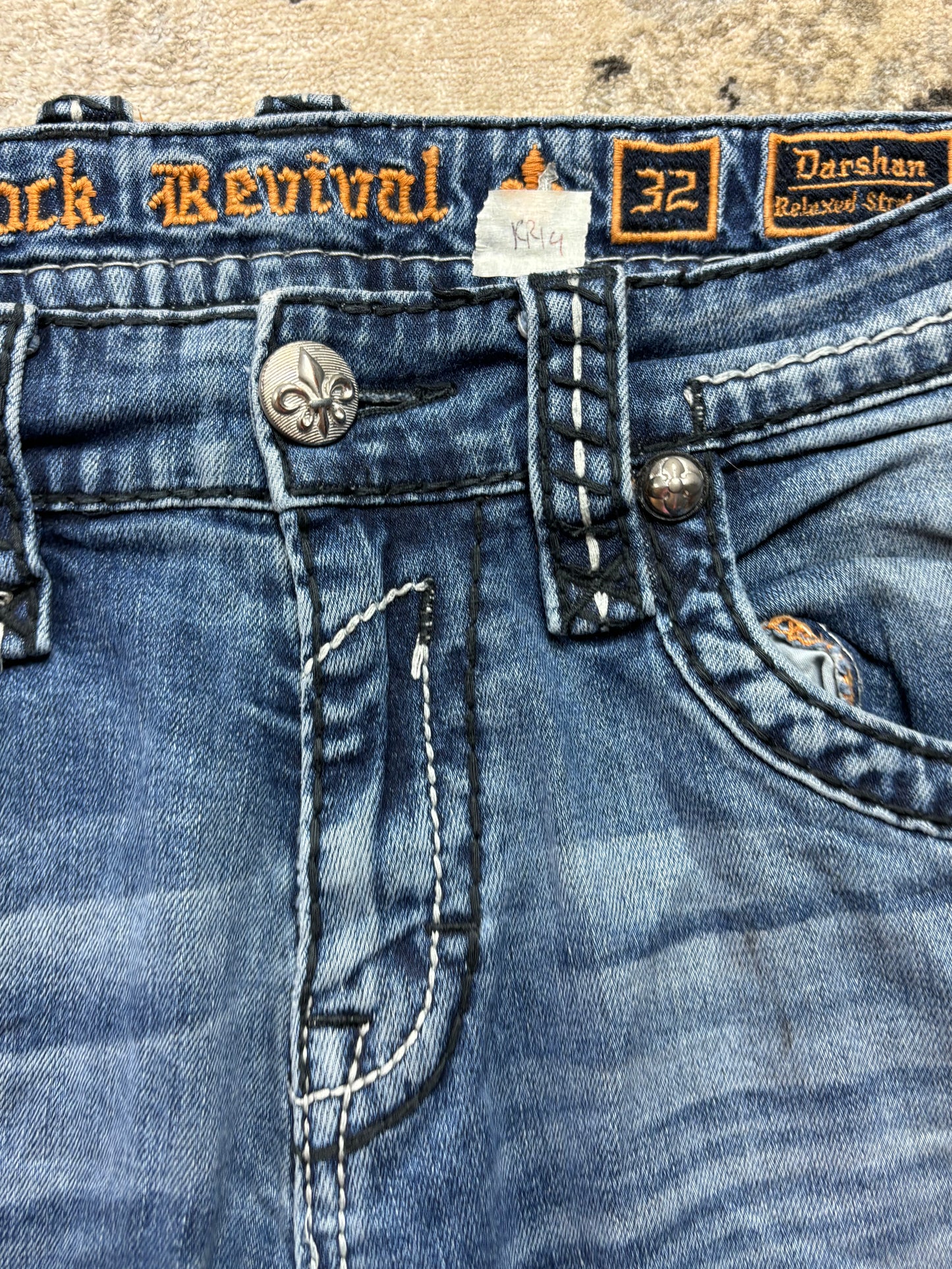 ROCK REVIVAL JEANS W32 L32 #RR14