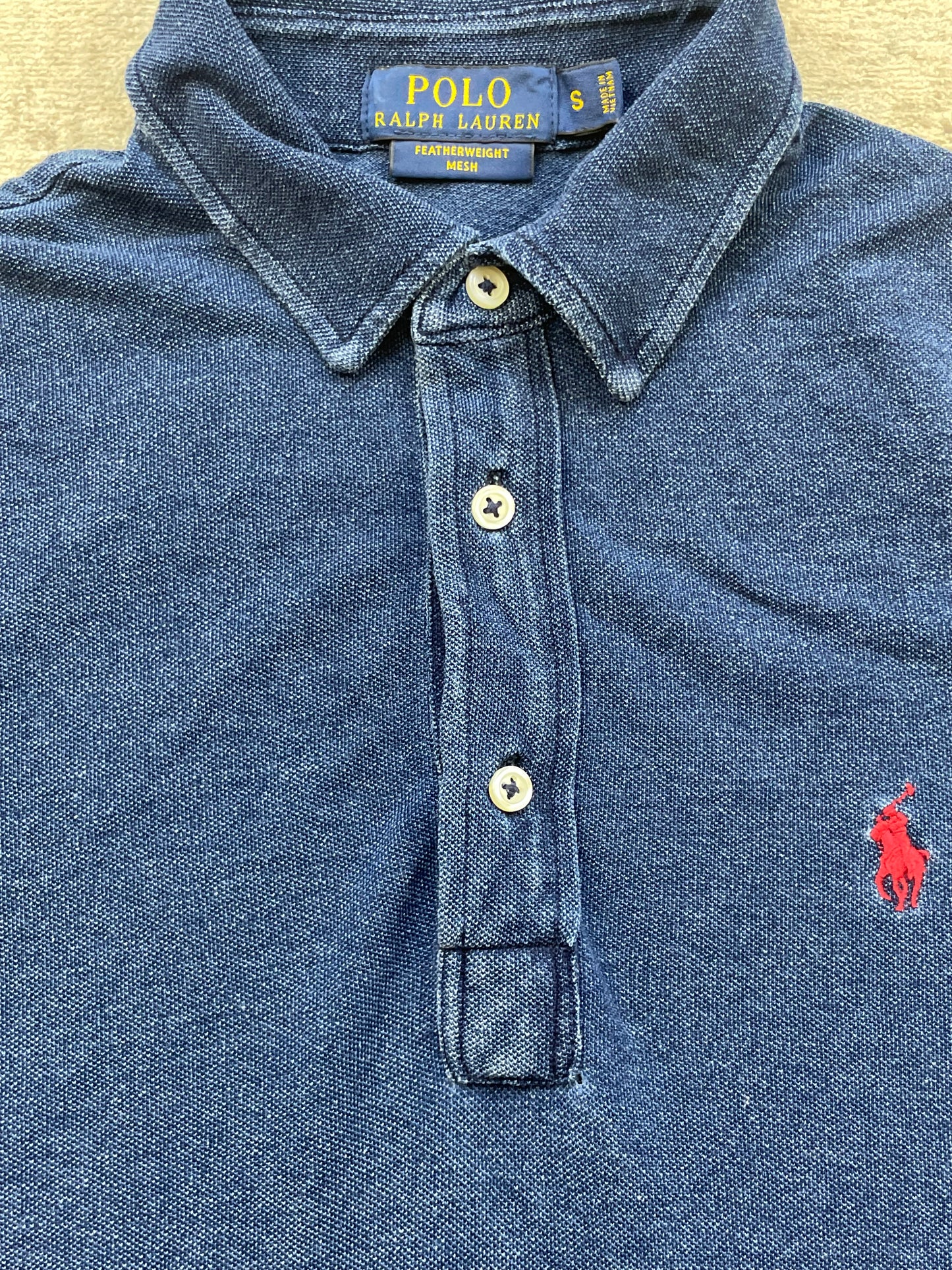 RALPH LAUREN POLO SHIRT NAVY (S)