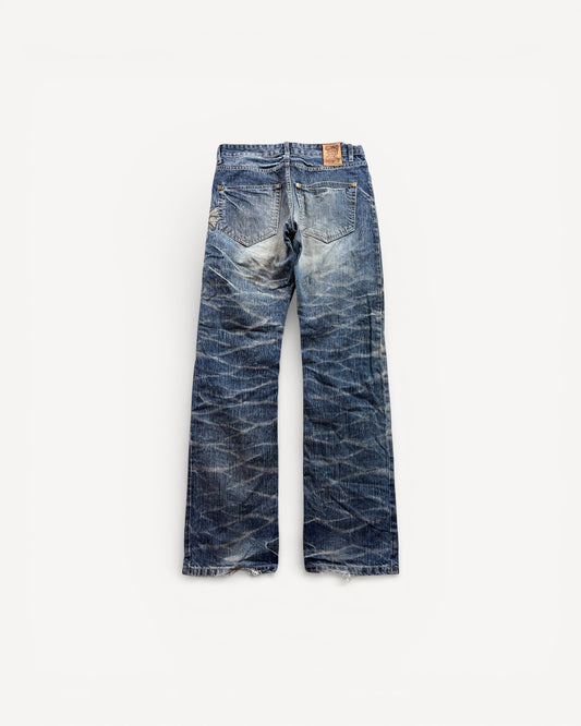 JAPANESE EMBROIDERED DENIM W31 L34 #JAP3