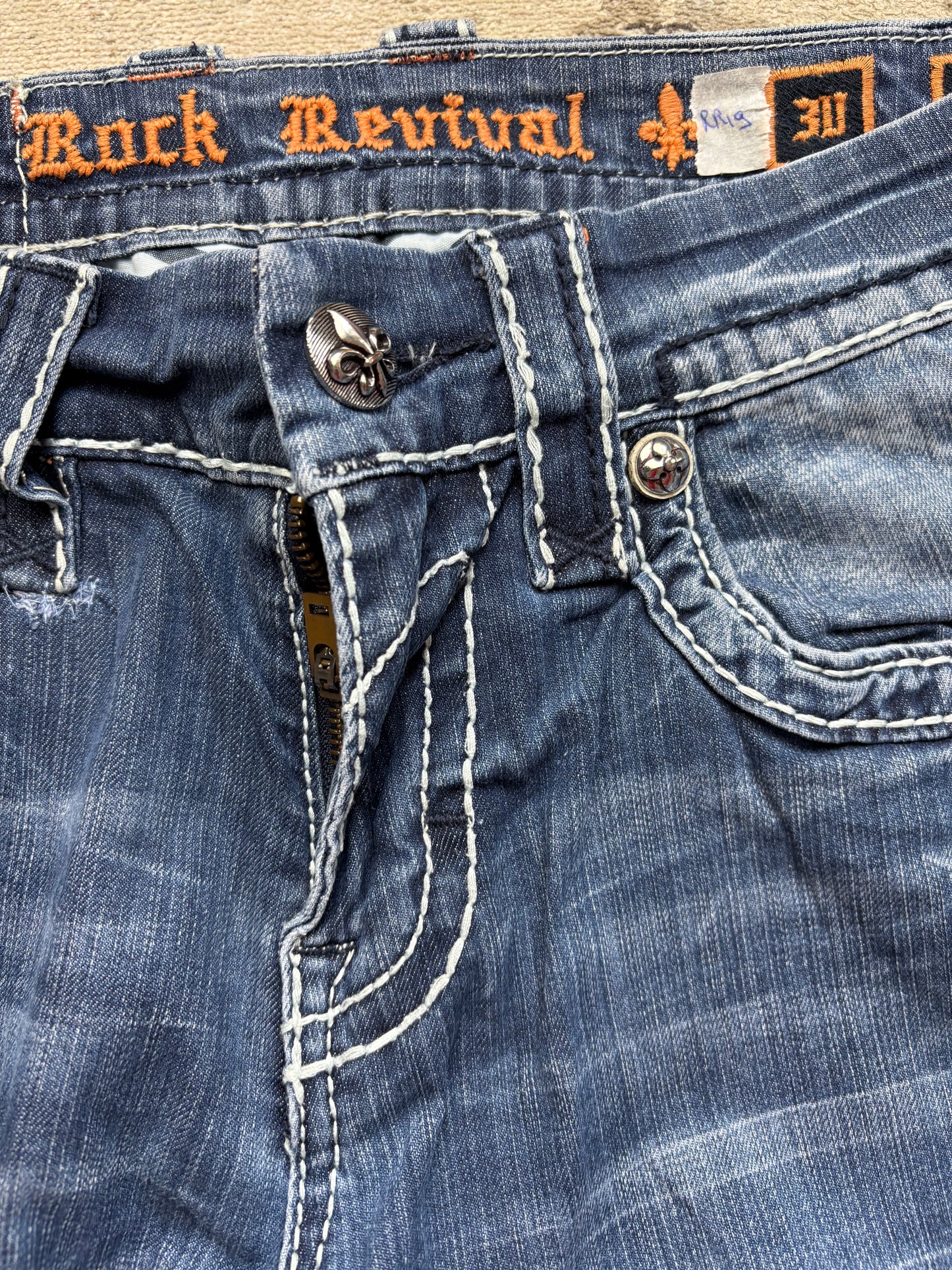 ROCK REVIVAL JEANS W30 L34 #RR19