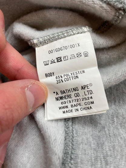 BAPE GREY HOODIE (L)