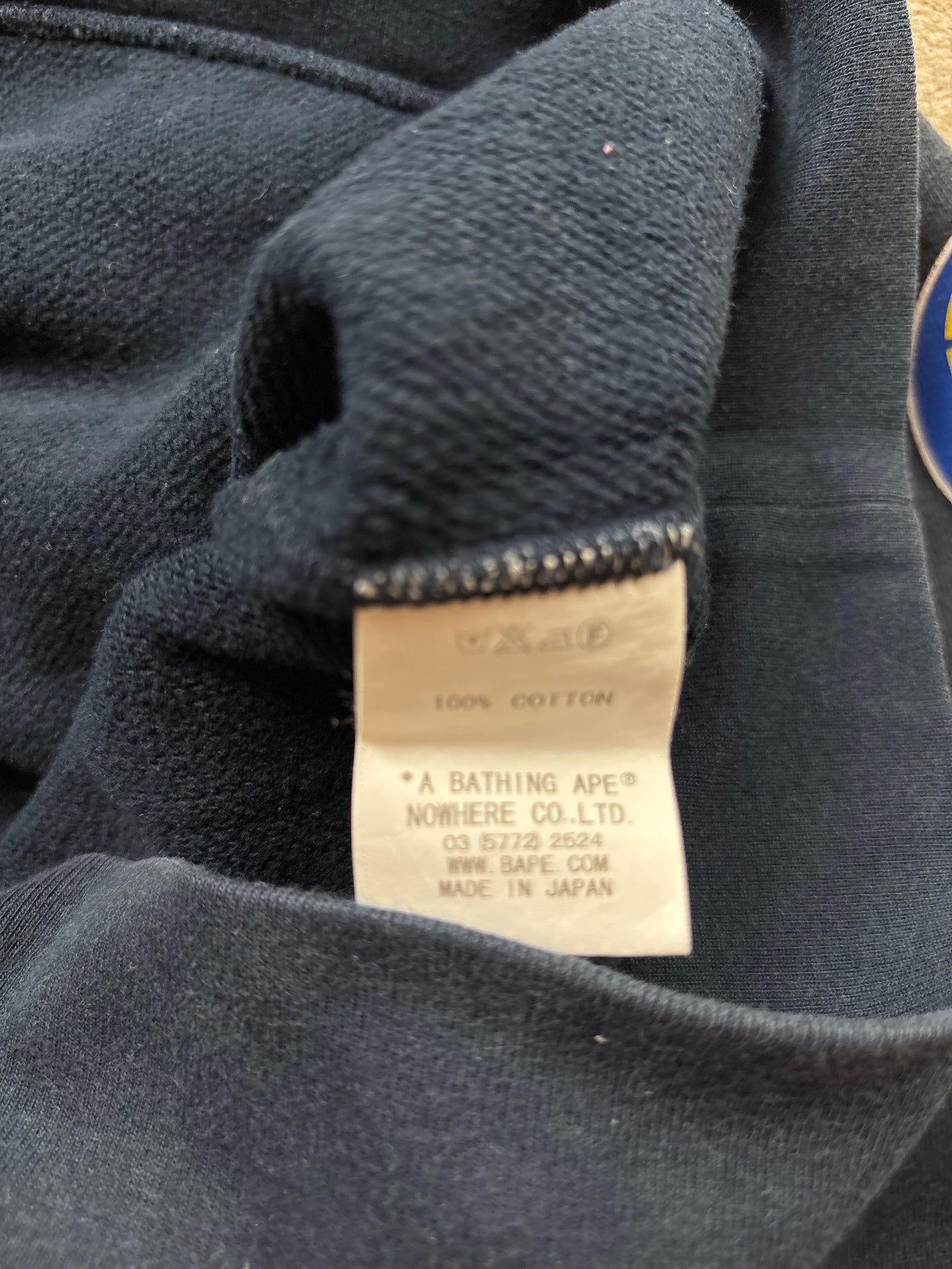 BAPE NAVY HOODIE (S)