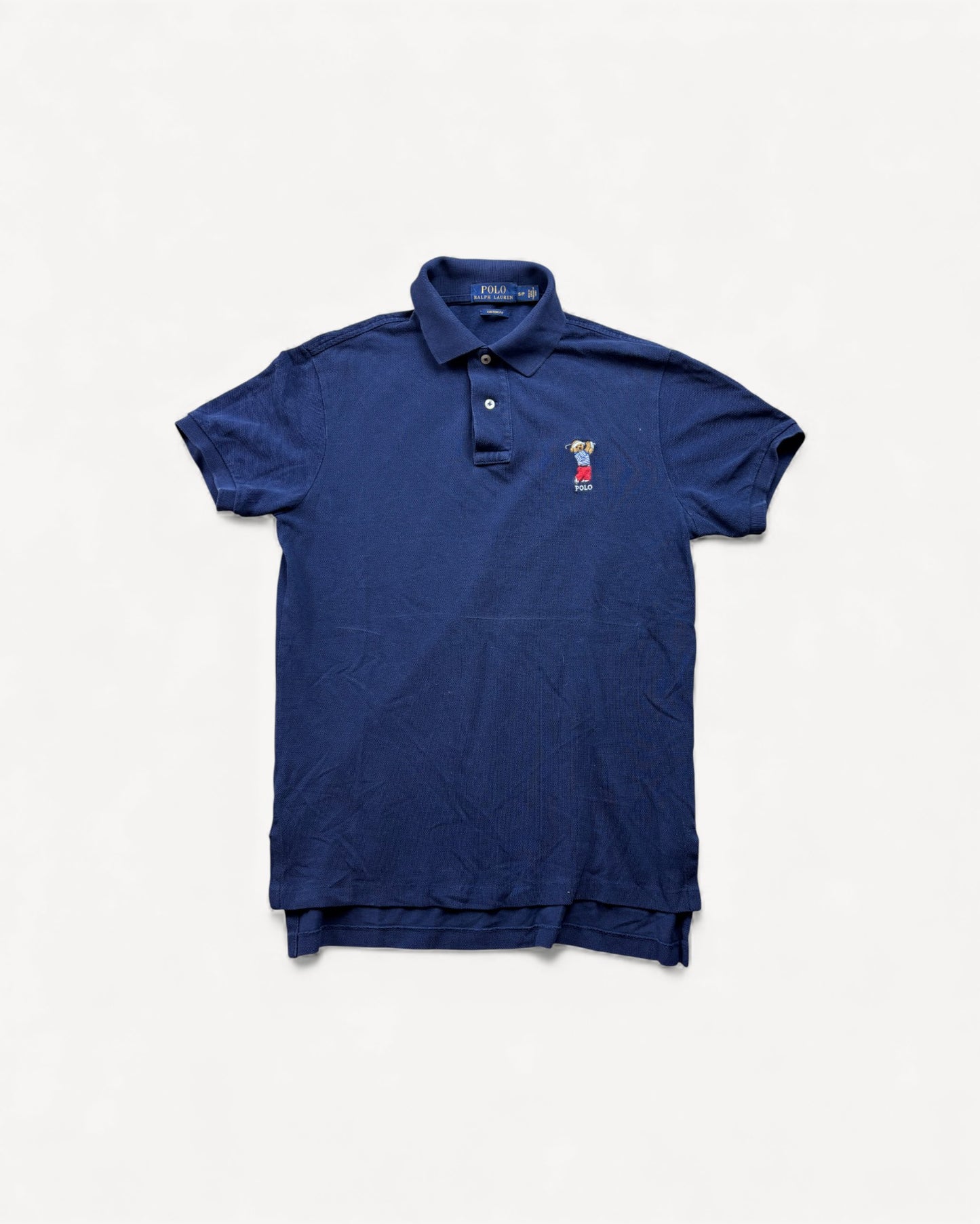 RALPH LAUREN TEDDY POLO SHIRT NAVY (S)