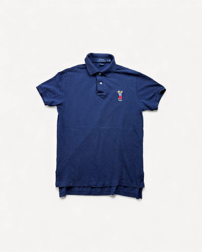 RALPH LAUREN TEDDY POLO SHIRT NAVY (S)