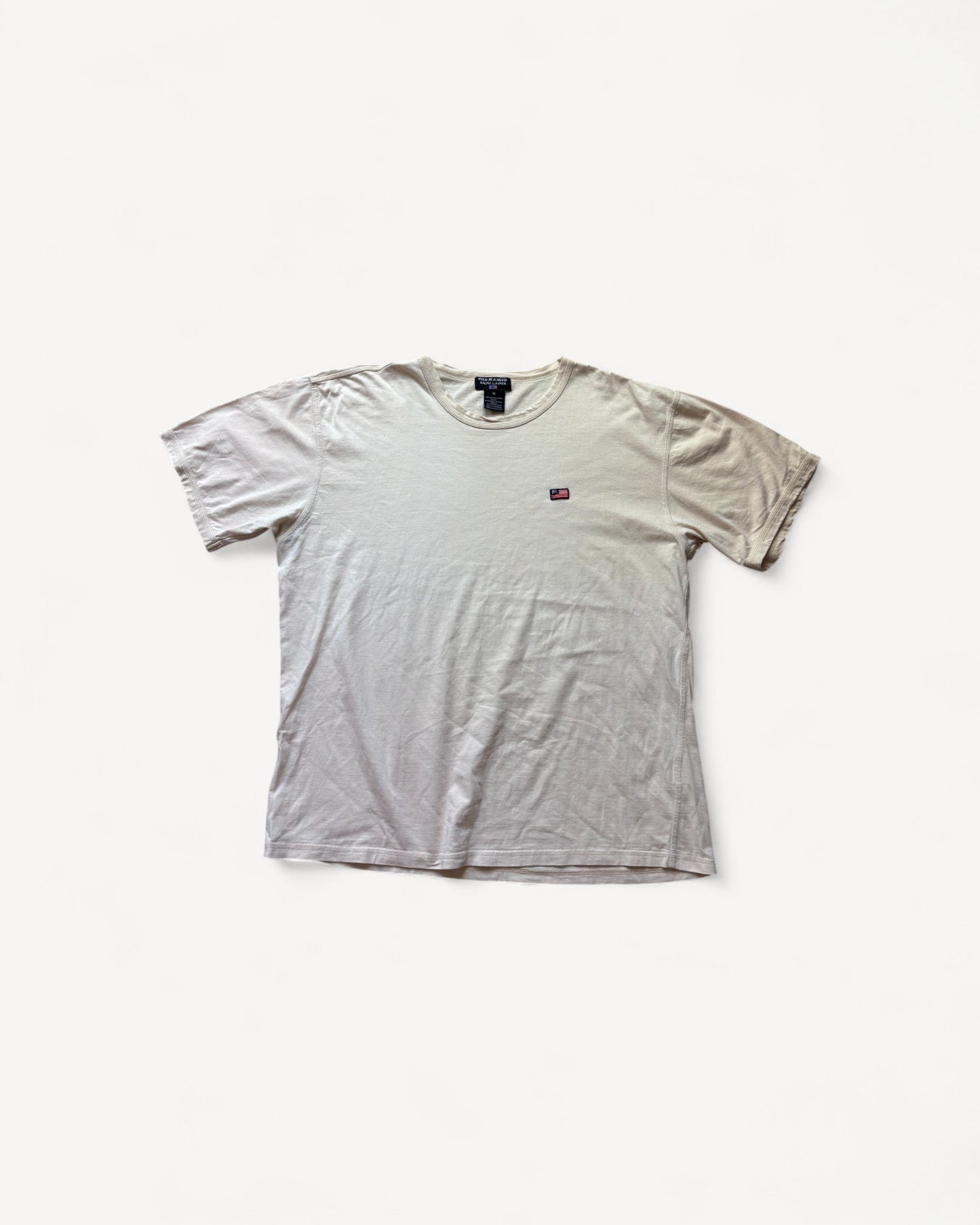 RALPH LAUREN T-SHIRT WHITE (XL)