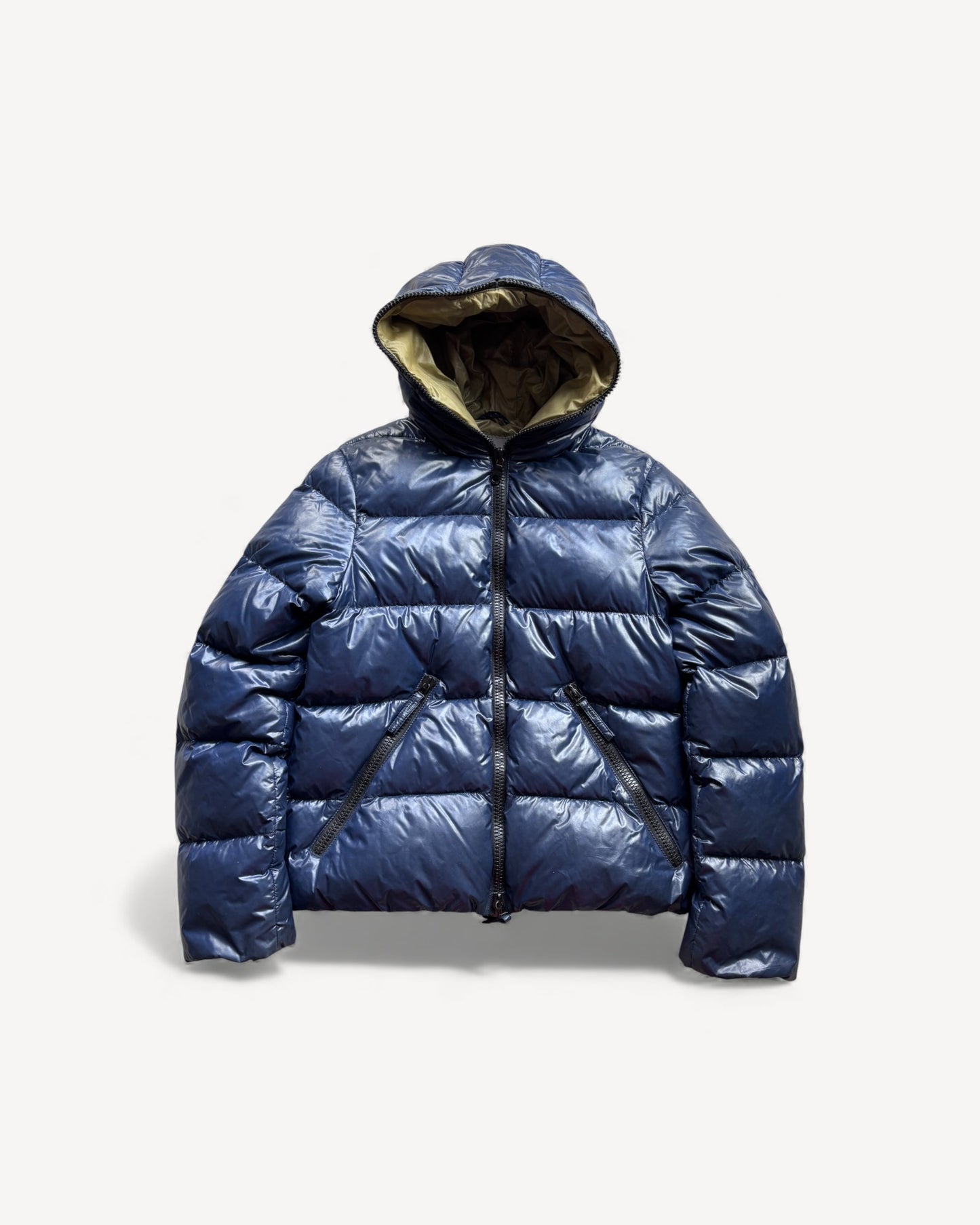 DUVETICA NAVY PUFFER JACKET (M)