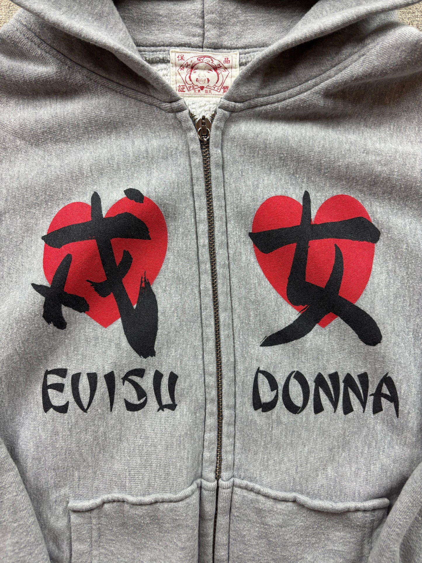 EVISU DONNA ZIP UP HOODIE (S)