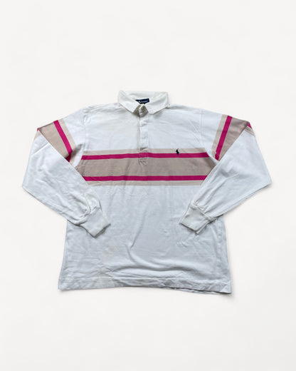 RALPH LAUREN POLO LONGSL. SHIRT WHITE (M)