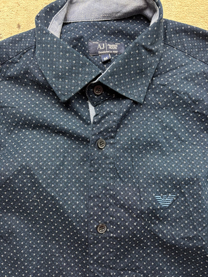 ARMANI NAVY SHIRT (M)