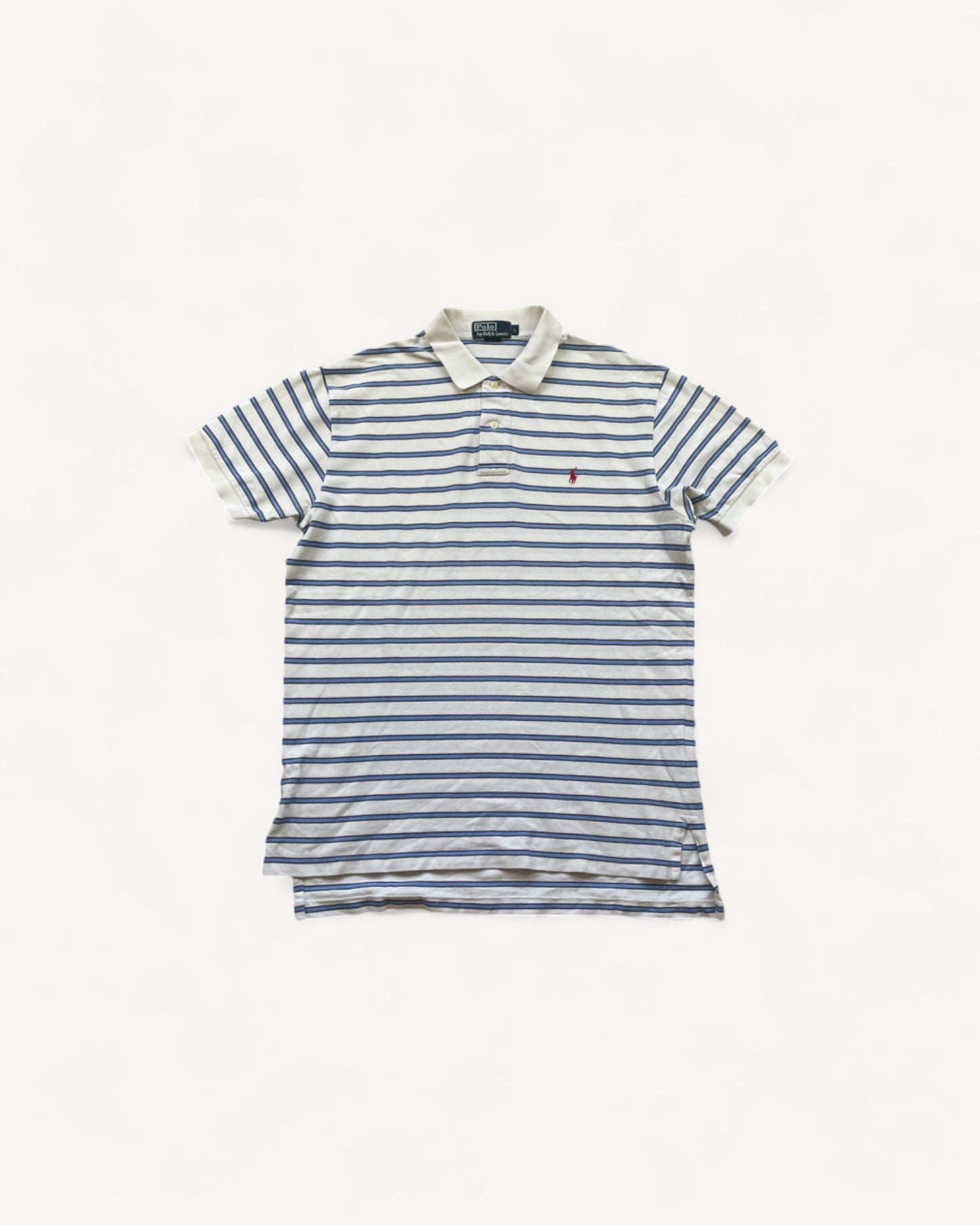 RALPH LAUREN POLO SHIRT STRIPED (L)