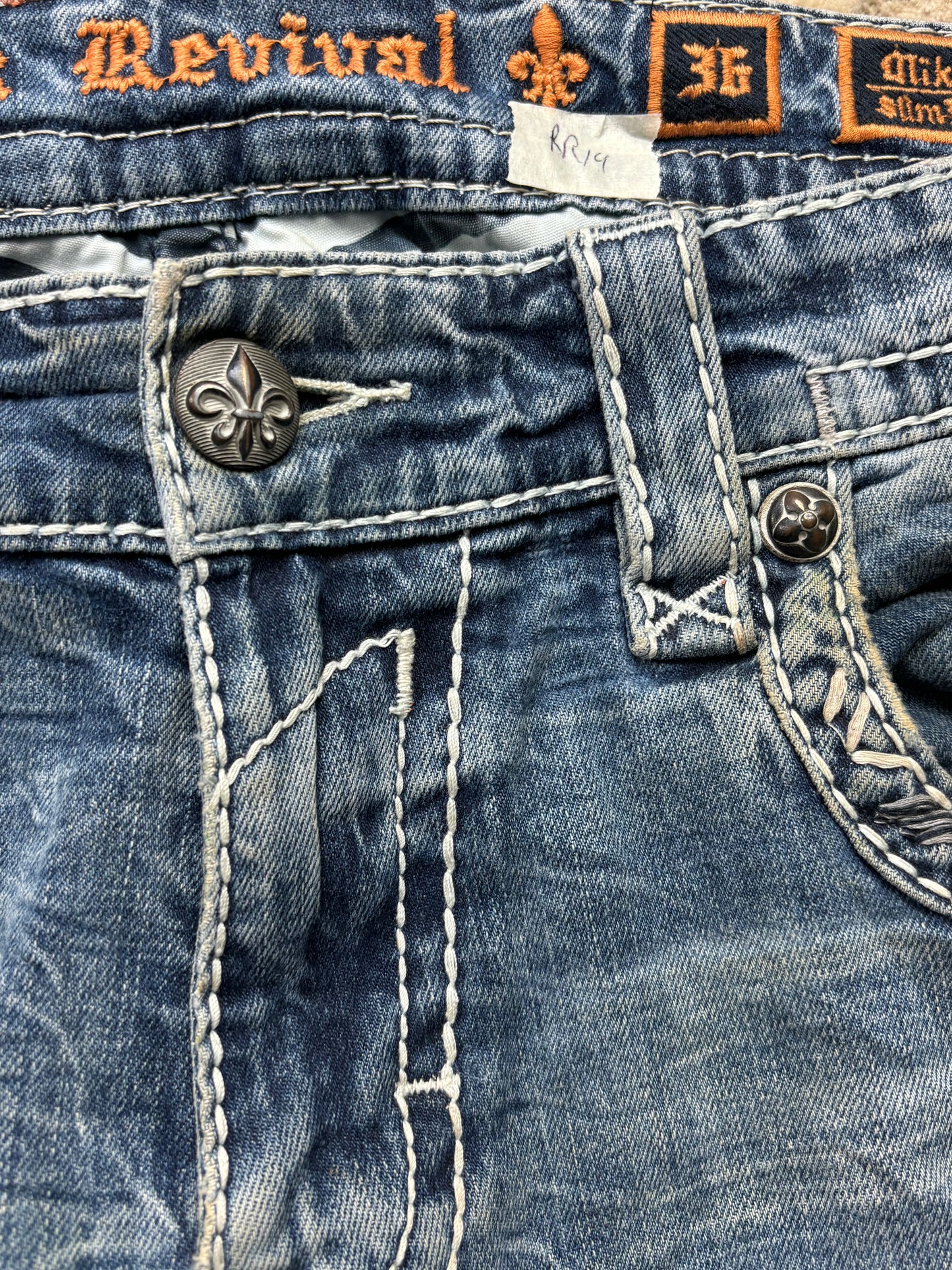 ROCK REVIVAL JEANS W36 L32 #RR14