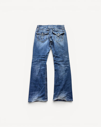 ROCK REVIVAL JEANS W34 L34 #RR42